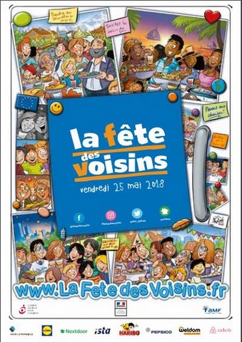 ADLT Chatou Tribouillards -affiche fête des voisins 2018